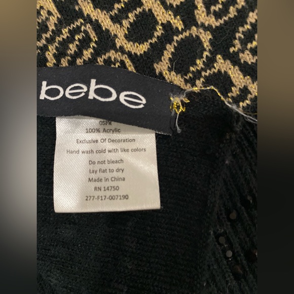 Bebe Wide Sparkling  Scarf/Wrap for Women - Picture 3 of 14